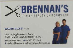 Brennans Health & Beauty Uniforms Ltd